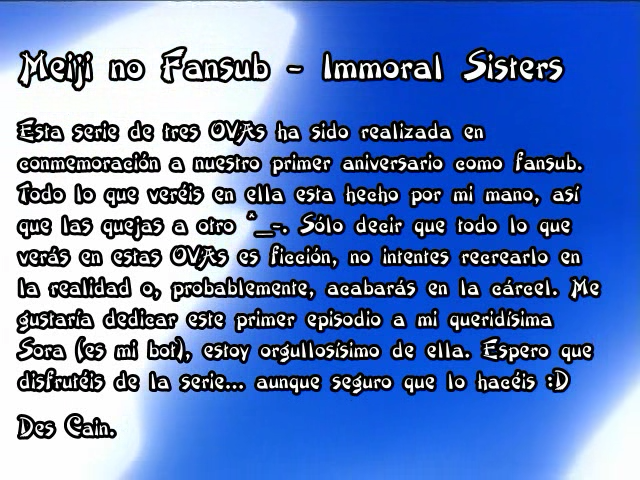 Ai Shimai: Futari no Kajitsu (Hermanas Inmorales) (Meiji no Fansub)